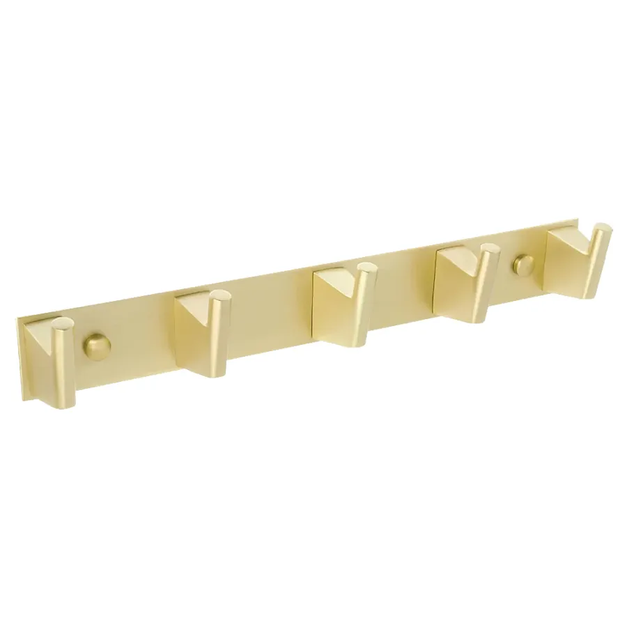 Крючок Fixsen Trend GOLD на планке 5 шт, золото матовое (FX-99005-5)
