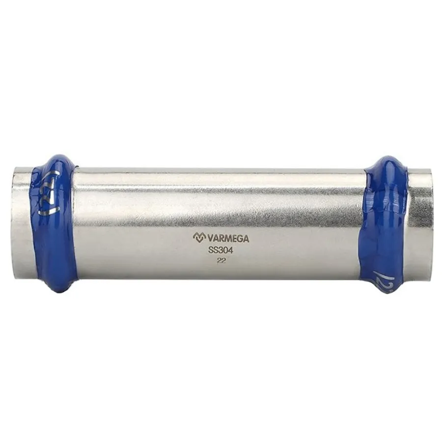 Муфта VARMEGA двухраструбная Inox Press надвижная 22x22