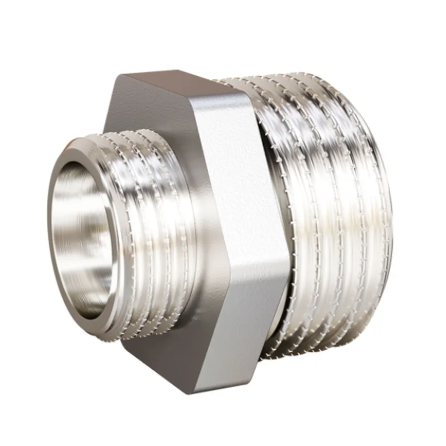 Ниппель латунный LD LD Pride DN40х32 (1 1/2"НР х 1 1/4"НР) латунь ник