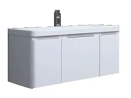 Тумба под раковину AQUATON Шерилл 105 подвесная, белая (1A206301SH010)