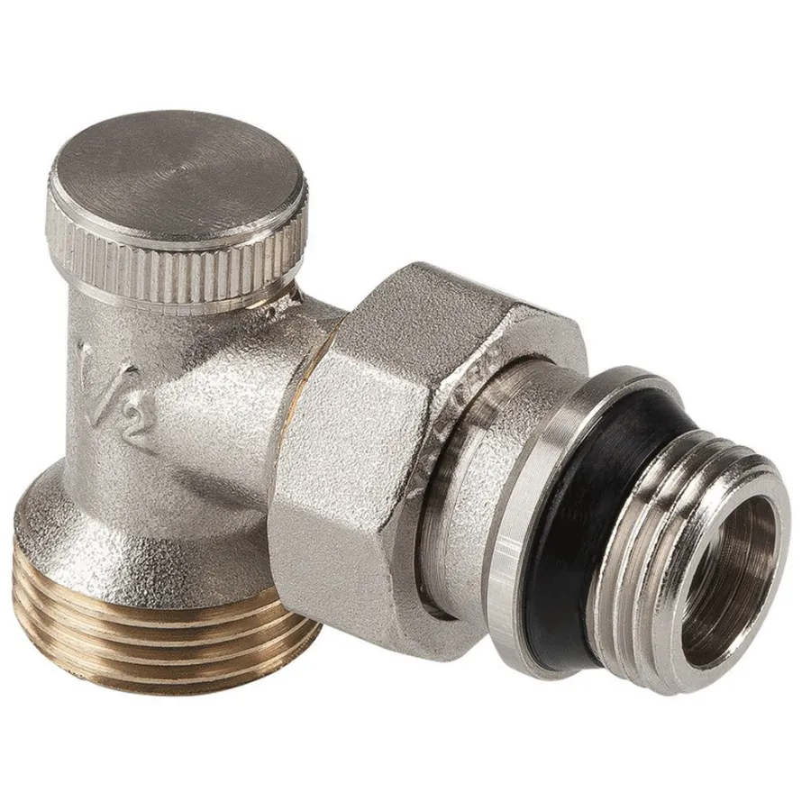 Клапан запорный угловой 1/2"х3/4" под евроконус VT.019.NER.04