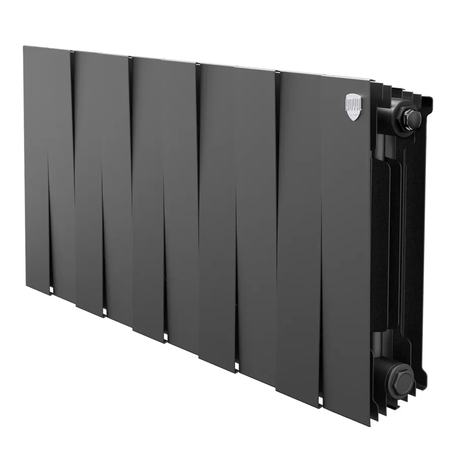 Радиатор биметаллический Royal Thermo PianoForte 300 Чёрный - 10 секц.