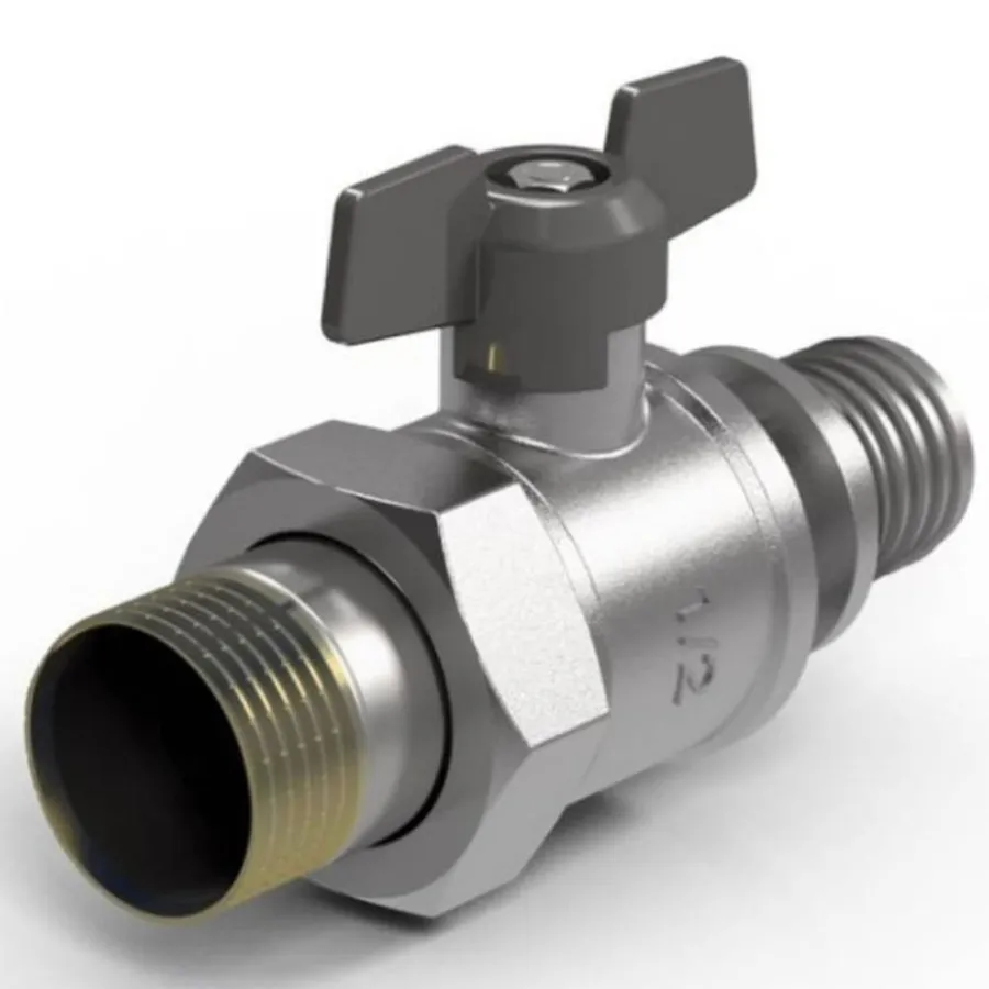 Кран шаровый Royal Thermo с аксиальным соединением НГ 20×3/4"
