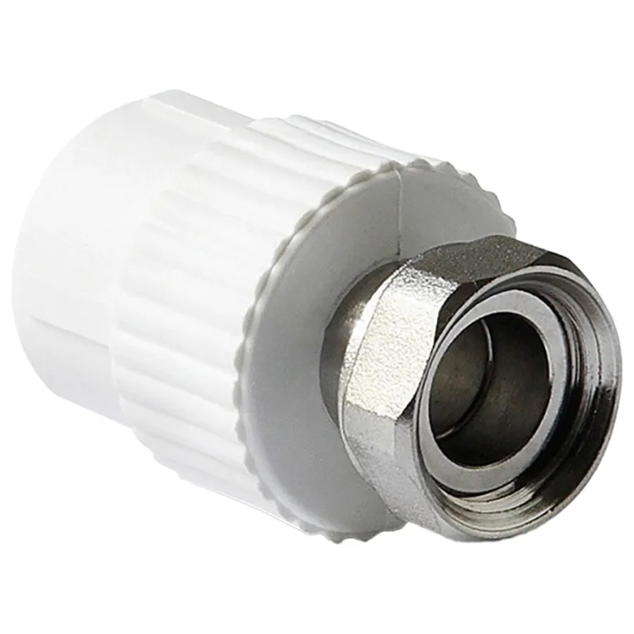 Муфта TEBO сер. PP-R с накидной гайкой 20x1/2" (50/300), арт. 031021701