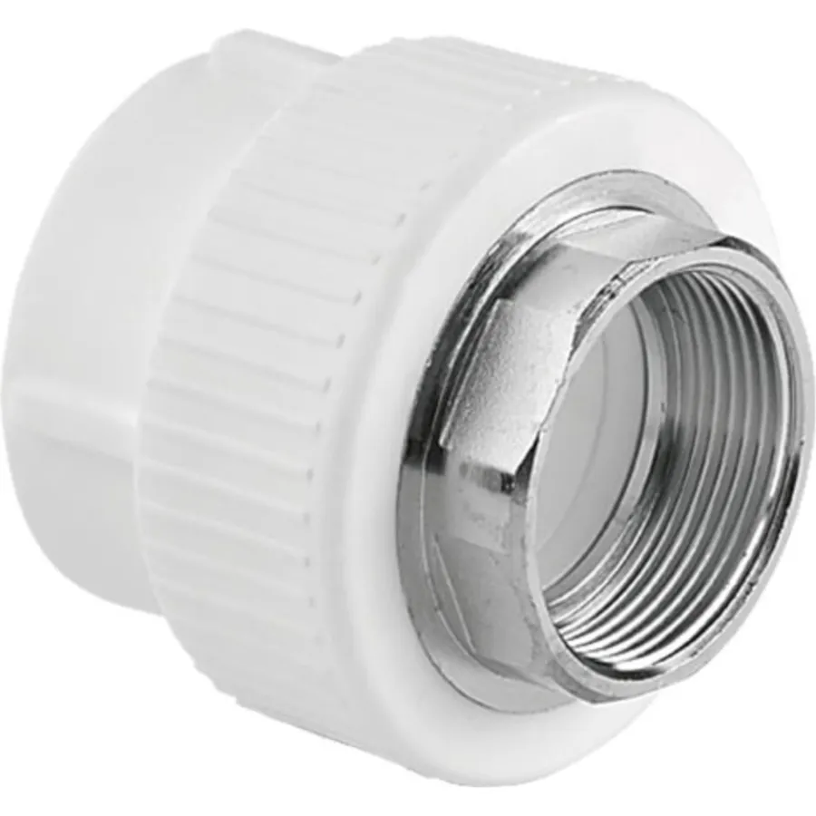 Муфта TEBO бел. PP-R комбинированная 90х3" ВР под ключ (1/5), арт. 015020514