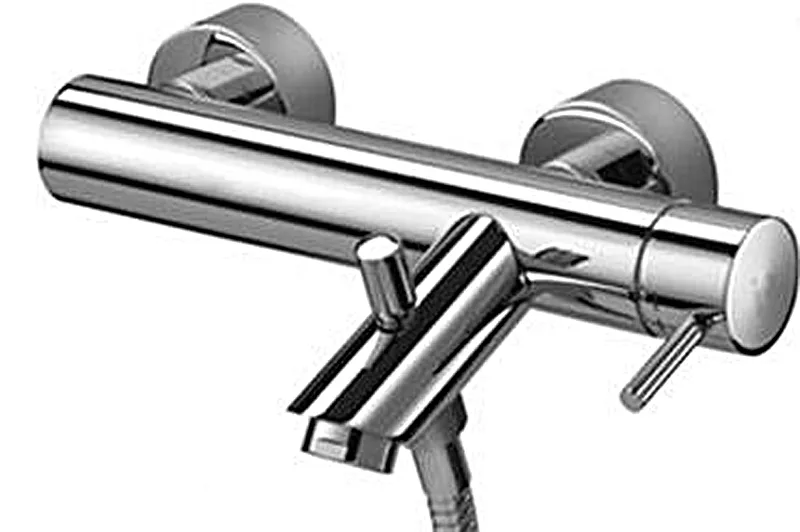 Смеситель для ванны Paffoni LIGHT керамический картридж, белый матовый (LIG022CR)