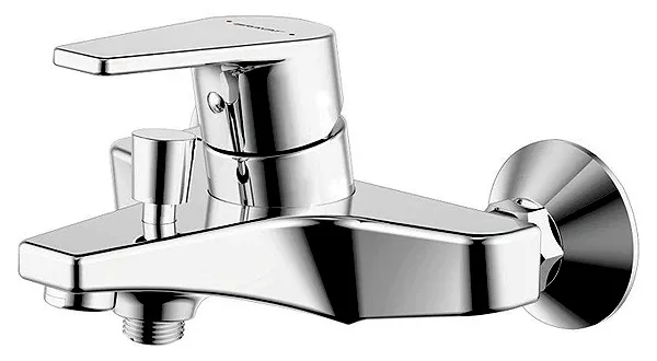 Смеситель для ванны Bravat короткий излив, хром (Line F65299C-1)