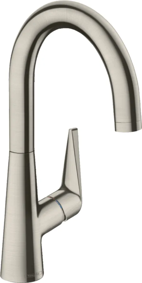 Смеситель для кухонной мойки Hansgrohe Talis 220, однорычажный, под сталь (72814800)