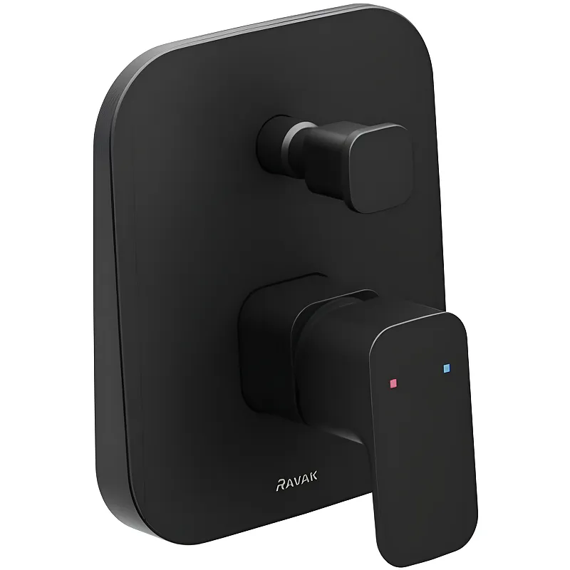 Смеситель для душа Ravak 10° Free black-TD F 061.20 скрытый монгтаж, керамический картридж,черный матовый (X070156)