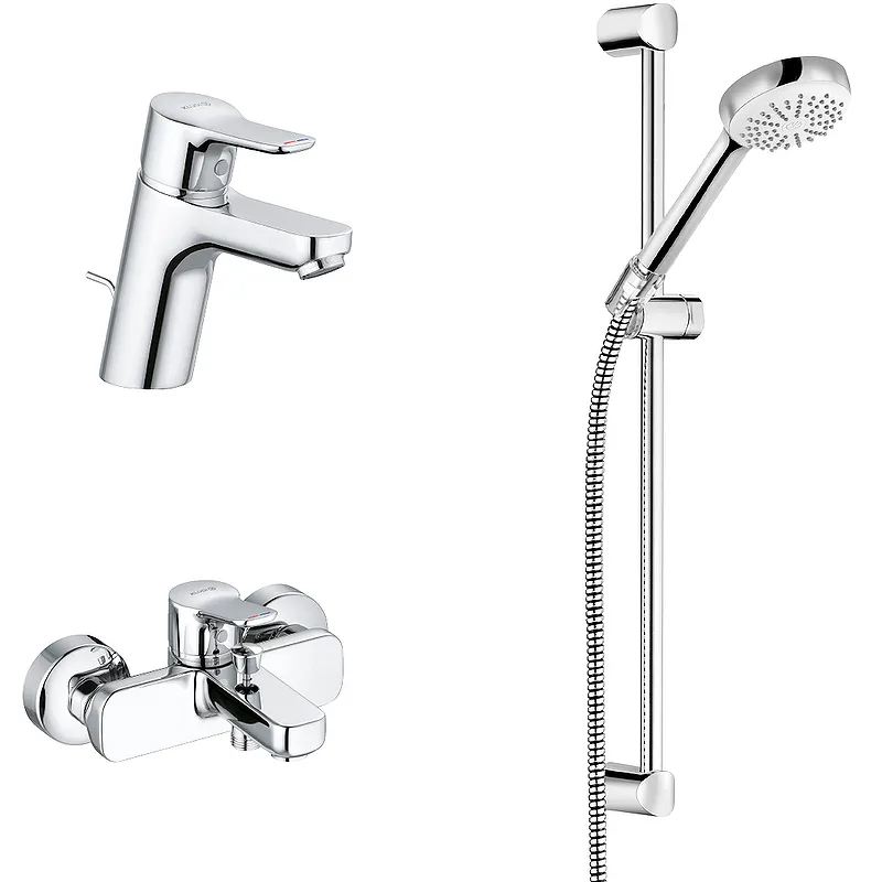 Комплект для ванны и душа KLUDI PURE&EASY 3in1, хром (376850565)
