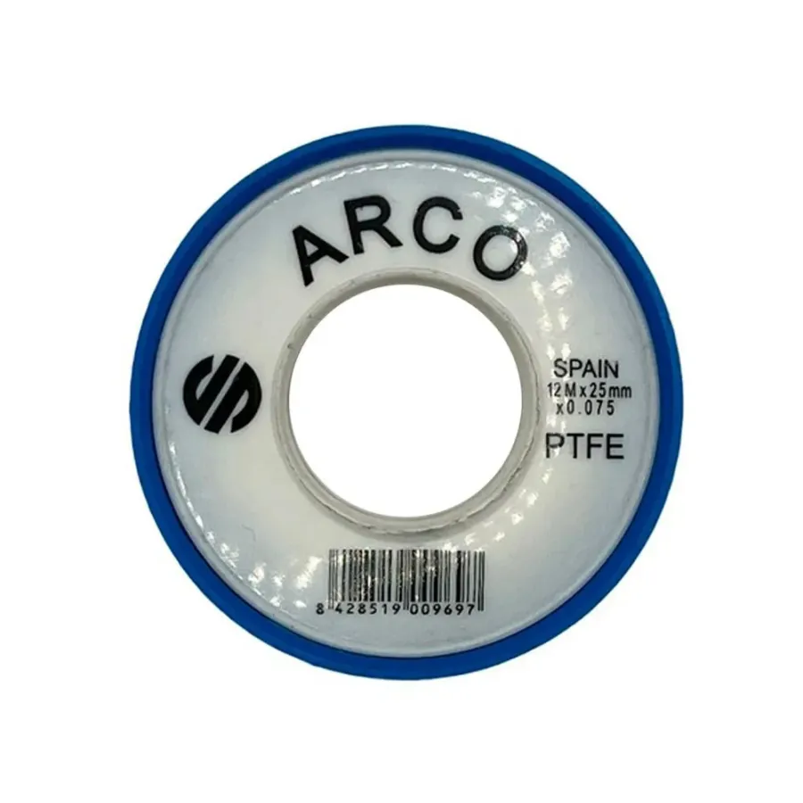 Лента ФУМ ARCO 25х0,075 тефлоновая, 12 метров, белый (05303)
