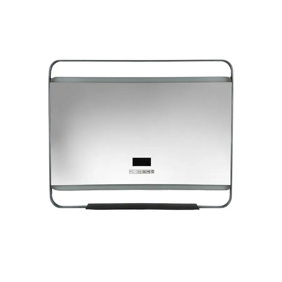 Зеркало с подсветкой в ванную Azario Дарья 1000х800х120 АZ-LED013725  цвет серый матовый