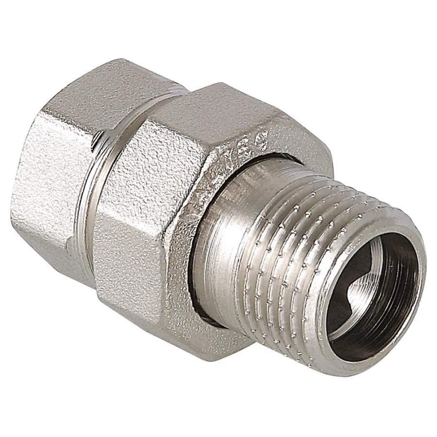 Сгон прямой разъемный (американка) ВН внутренняя наружная резьба 1/2" (Valtec VT 341) уп 10 шт
