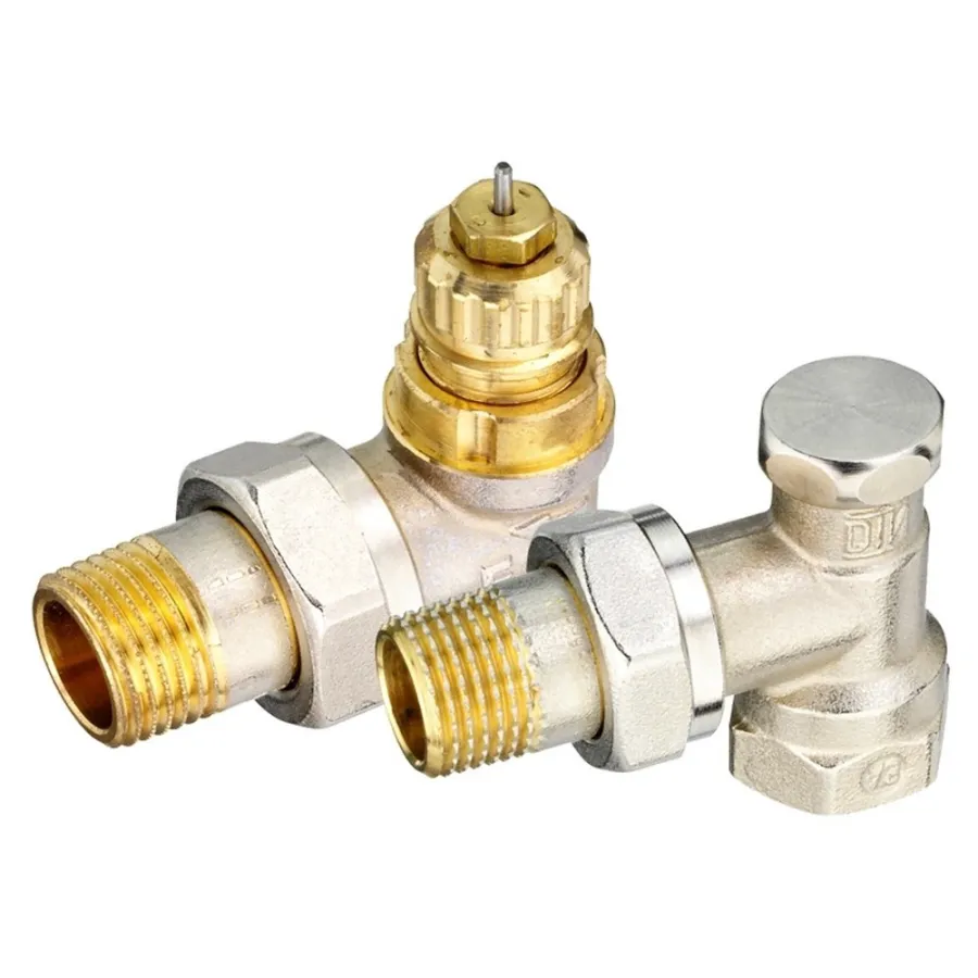 Набор термостатический для радиатора угловой ROYAL THERMO 3/4" Click
