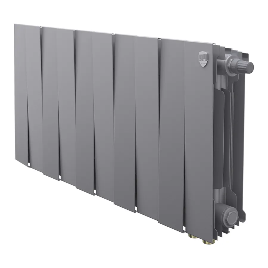 Радиатор биметаллический Royal Thermo PianoForte 300 Серебристый VR80 - 10 секц.