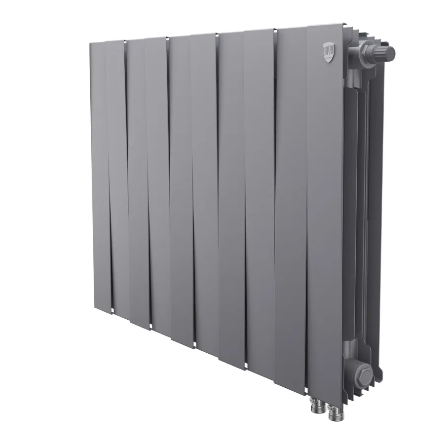 Радиатор биметаллический Royal Thermo PianoForte 500 Серебристый VR80 - 12 секц.