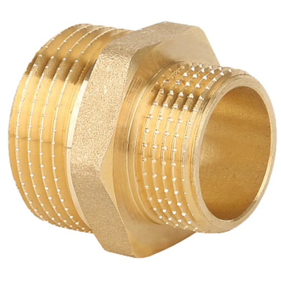 Ниппель Gappo переходной НР-НР латунный 1 1/4" х 1/2"