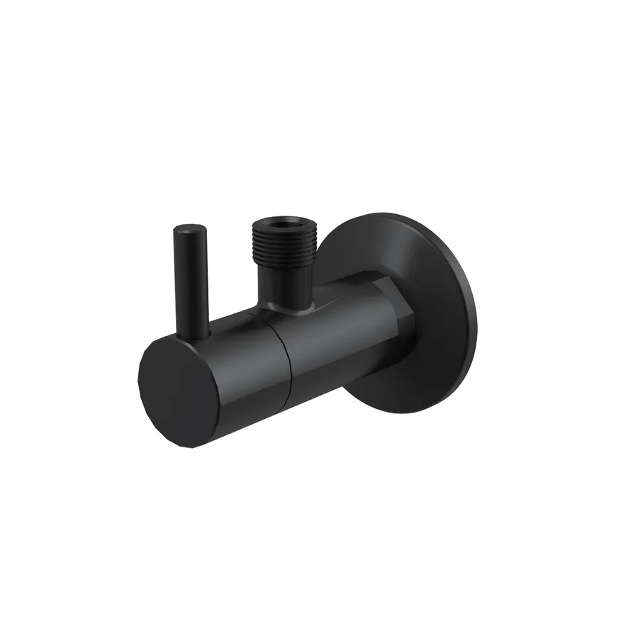 Alcadrain ARV001-BLACK Угловой вентиль с фильтром 1/2"?3/8", черный-мат