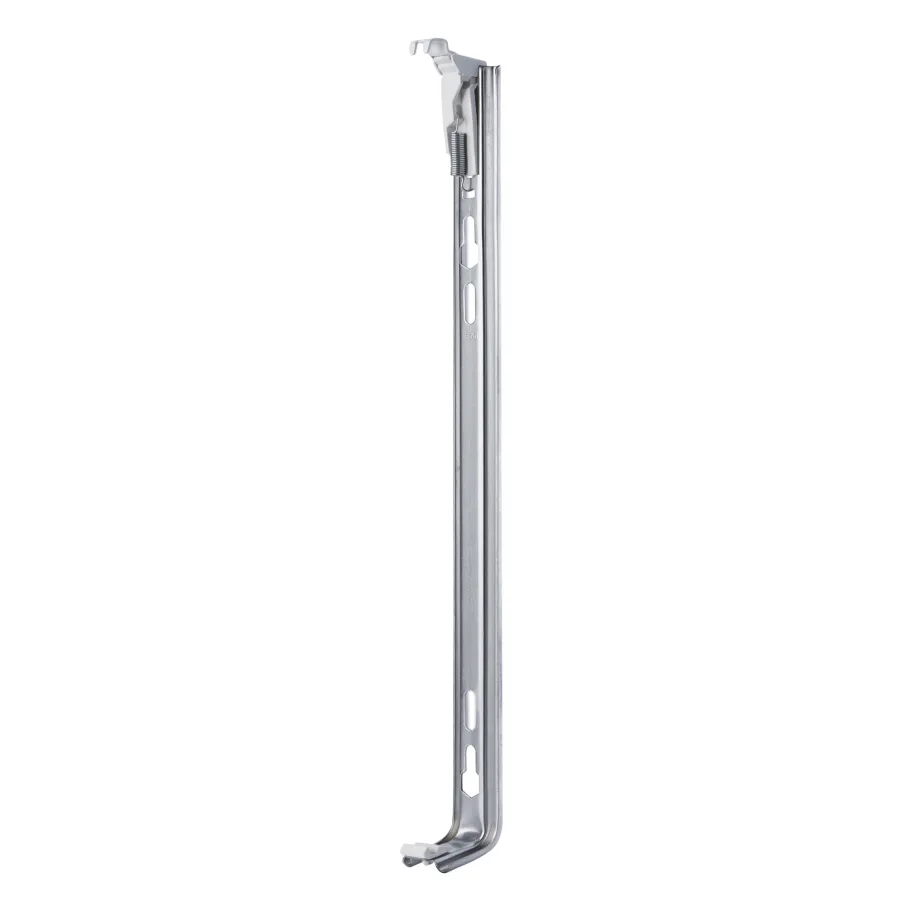 Кронштейн настенный рельсовый h400 RAL9016