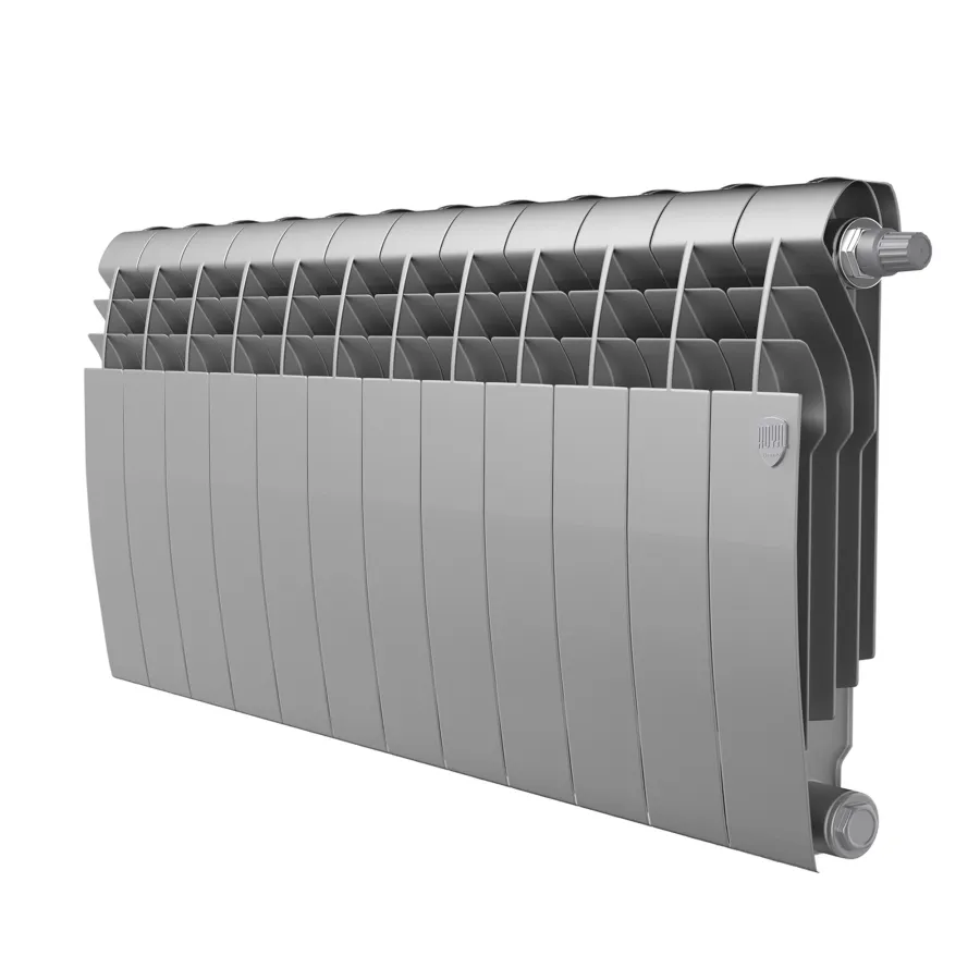 Радиатор Royal Thermo BiLiner 350 /Silver Satin VR - 12 секц.