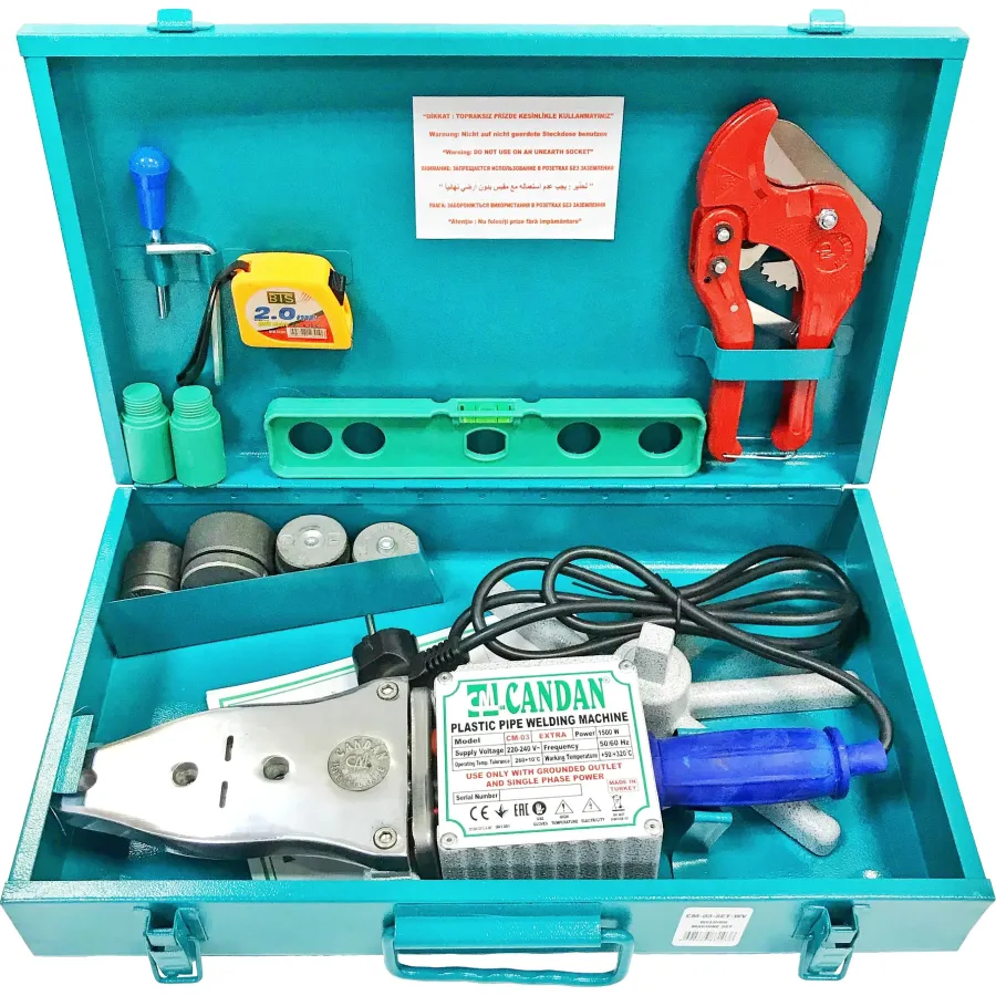 Аппарат VALFEX сварочный для PP-R труб CM-03 SET (750+750 Вт) набор (20.25.32.40)(WV)