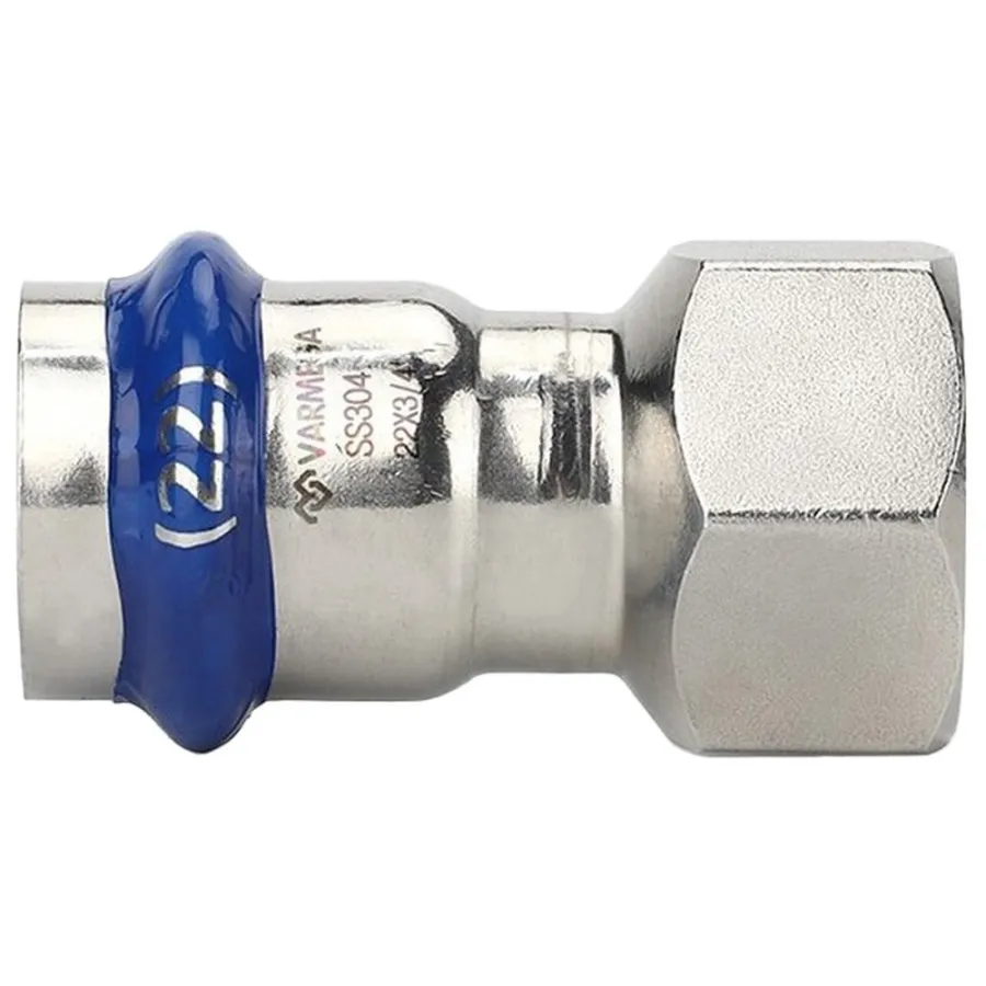Муфта VARMEGA раструбная Inox Press ВР 18x1/2"
