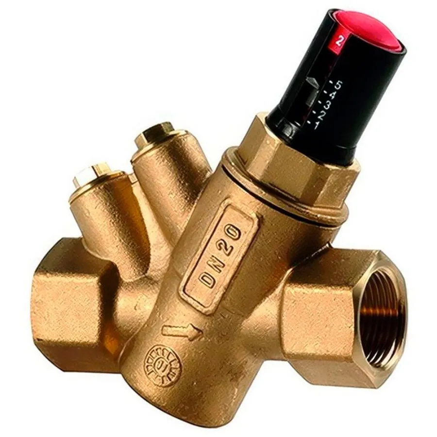 Клапан балансировочный Giacomini R206A автоматический DN32 (11/4") ВВ, Kvs-5.83м3/ч, без штуцеров