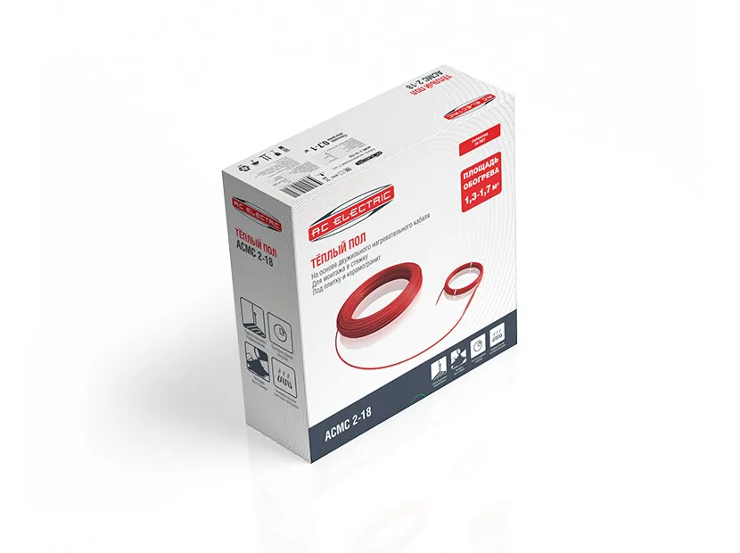 Кабель нагревательный AC ELECTRIC ACMC 2-18-400 (комплект теплого пола)