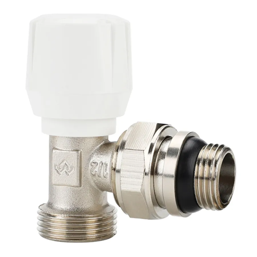 Клапан ручной регулировки VARMEGA VMRV01, 1/2" x 3/4" EK, угловой, с самоуплотняющим
