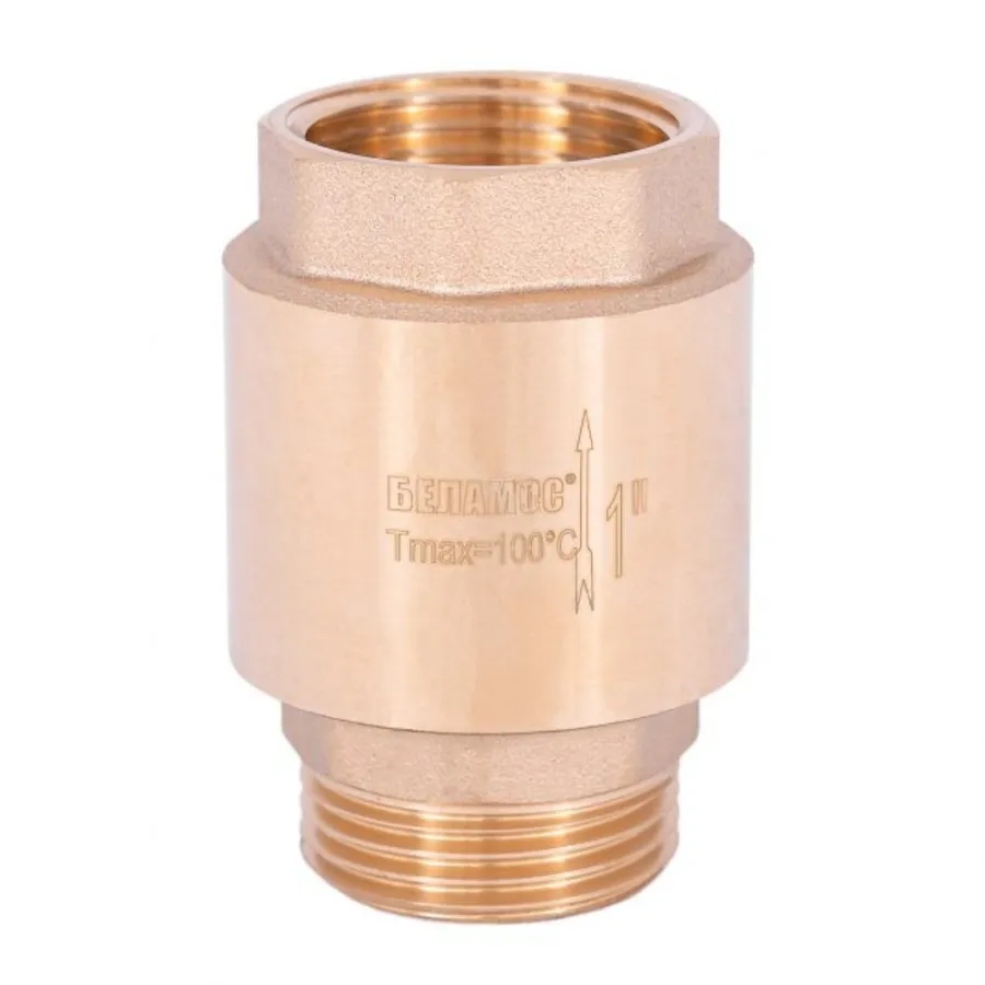 Клапан обратный BELAMOS FV-D 3/4" латунь / внеш резьба