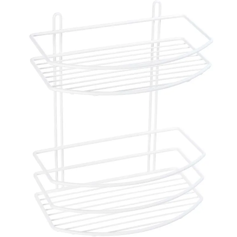 Полка корзина Fixsen, двухэтажная, белая (FX-720W-2)