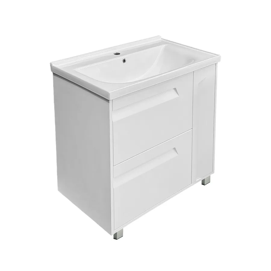 Тумба напольная Azario Элегия 80/2 с раковиной Монте Нео 80 CS00106446
