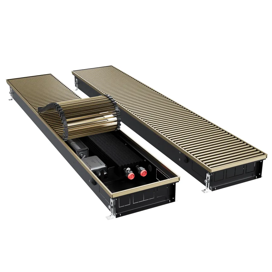 Конвектор внутрипольный Royal Thermo ATRIUM TURBO-90/250/2700-DG-U-AU