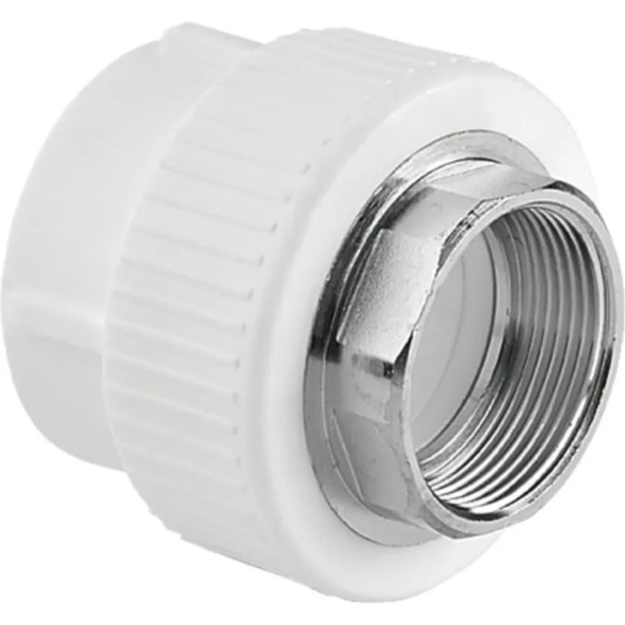 Муфта TEBO бел. PP-R комбинированная 110х4" ВР под ключ (1/4), арт. 015020515