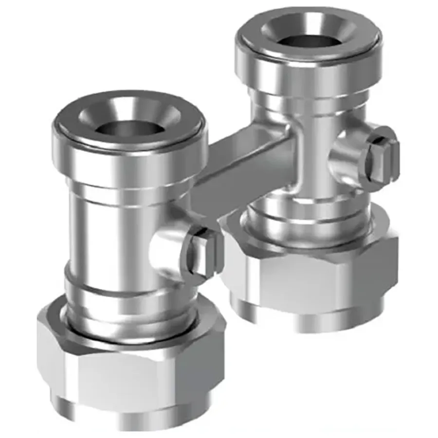 Узел нижнего подключения радиатора с байпасом SMART RADI G3/4"НР ЕВРОКОНУС-G3/4"НГ (1084686)