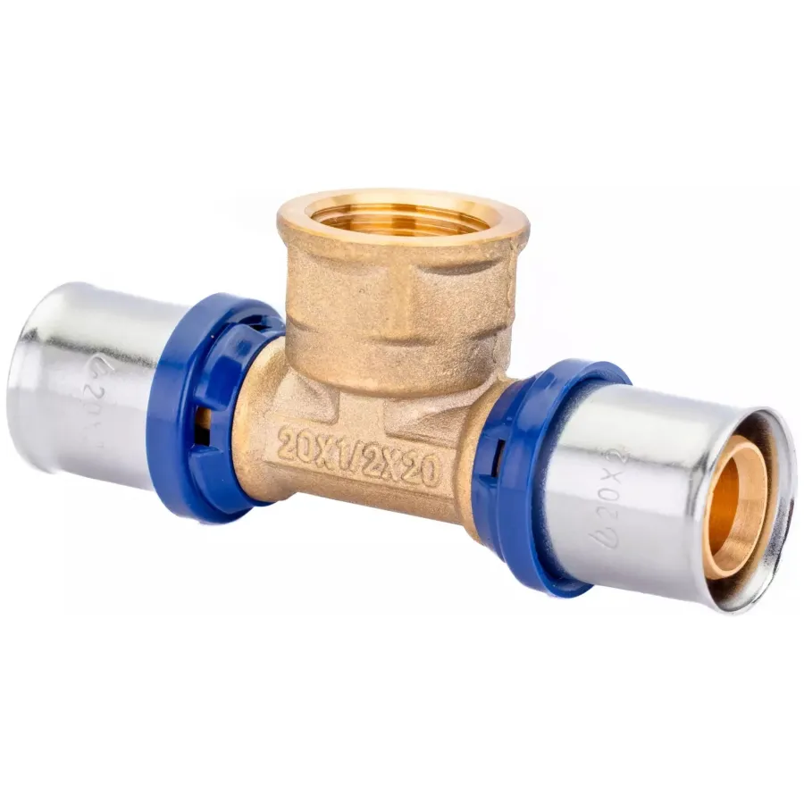 Тройник пресс для металлопластиковых труб Usystems MLC Plus 32-Rp1/2"ВР-32