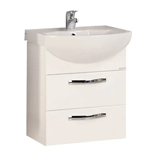 Тумба под раковину AQUATON Ария 50 М, подвесная, белая(1A140001AA010)