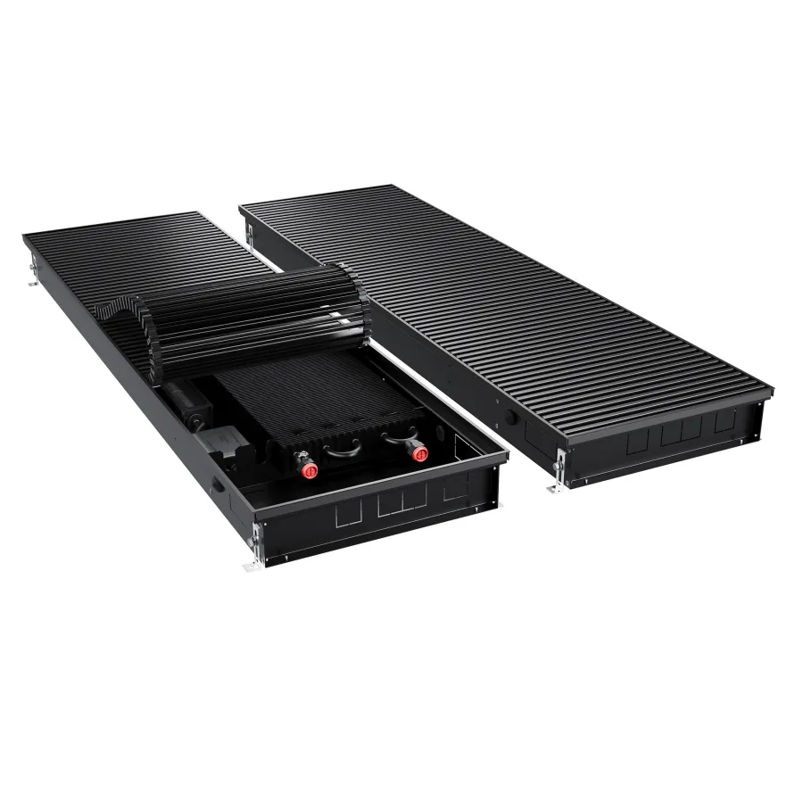 Конвектор внутрипольный Royal Thermo ATRIUM TURBO-90/400/2600-DG-U-BL
