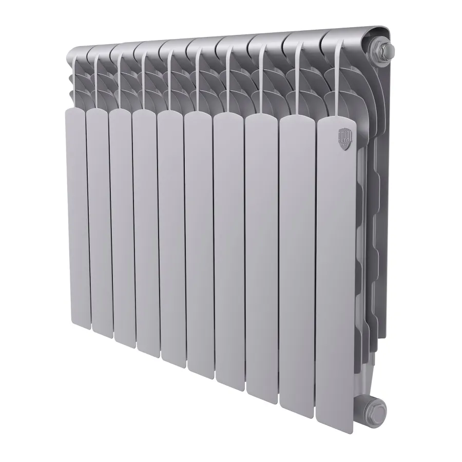 Радиатор биметаллический Royal Thermo Revolution B 500 Серебристый – 10 секц.