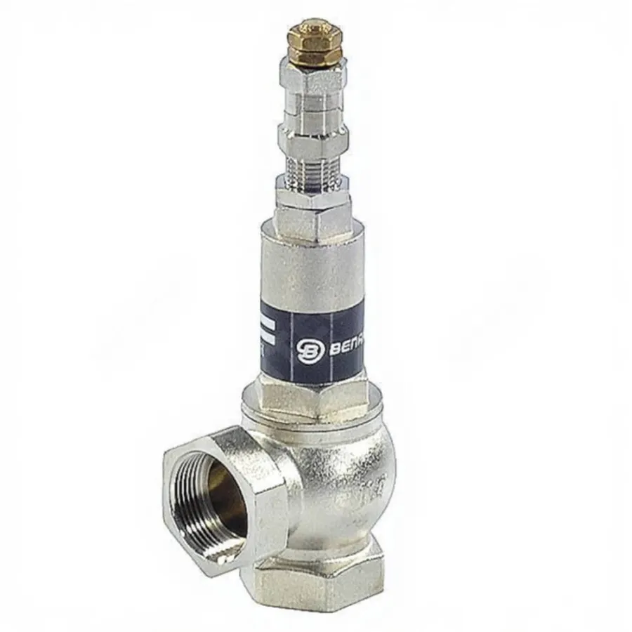 Клапан предохранит. угловой Benarmo 3411 никель Ду40х40 Ру16 ВР G11/2"хG11/2" Рн-1-16бар 180С