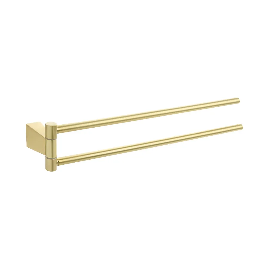 Полотенцедержатель Fixsen Trend GOLD рога двойные, золото матовое (FX-99002A)