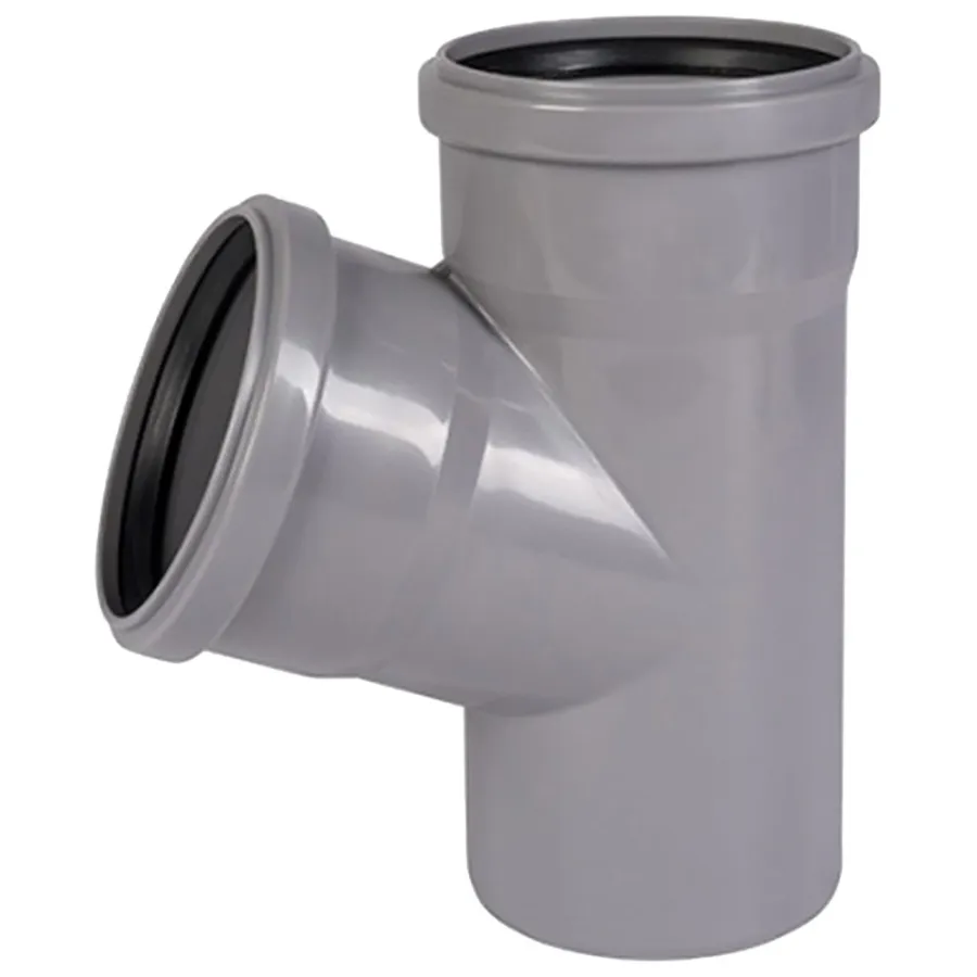 Тройник Ostendorf 110/50x67гр. HTEA Внутр.кан. PPS серый
