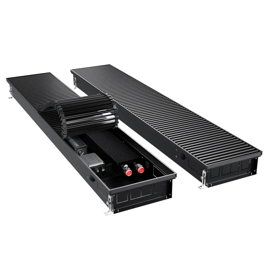 Конвектор внутрипольный Royal Thermo ATRIUM TURBO-90/250/1600-DG-U-BL