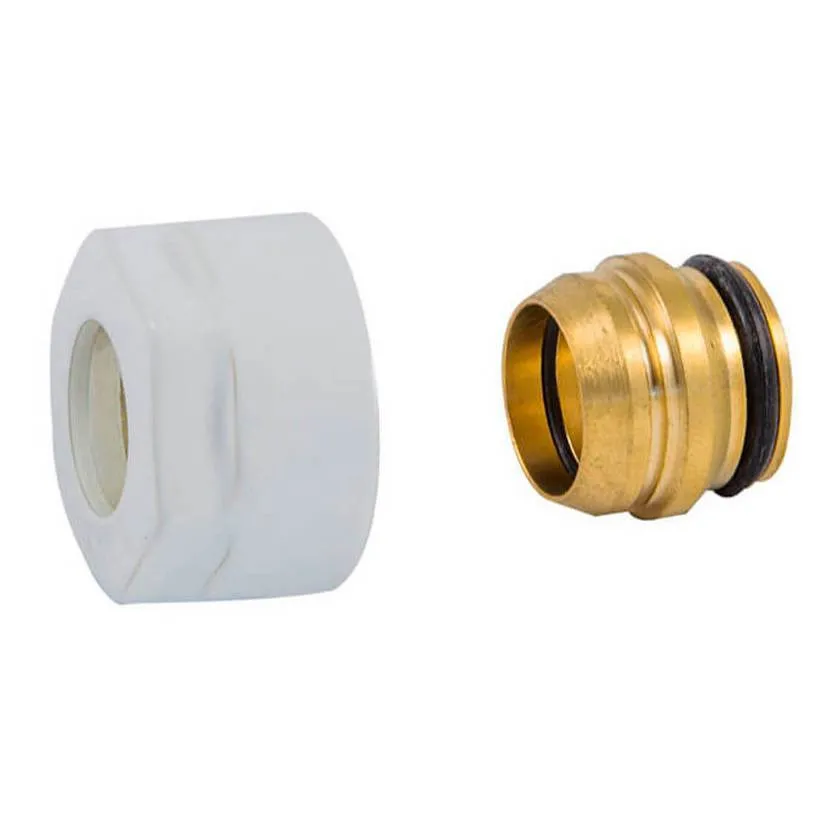 Подключение резьбовое SCHLOSSER 3/4"x15 для соединительных трубок (белое)