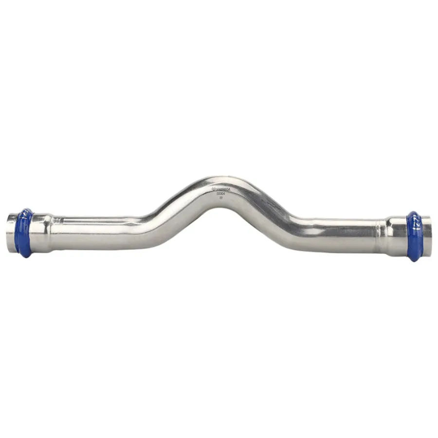 Обвод VARMEGA двухраструбный Inox Press 15x15