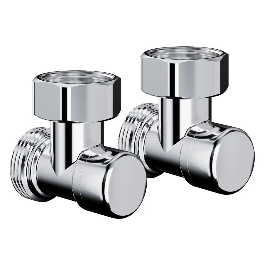 Набор нижнего подключения Royal Thermo Design угловой раздельный 3/4х3/4ЕК (хром)