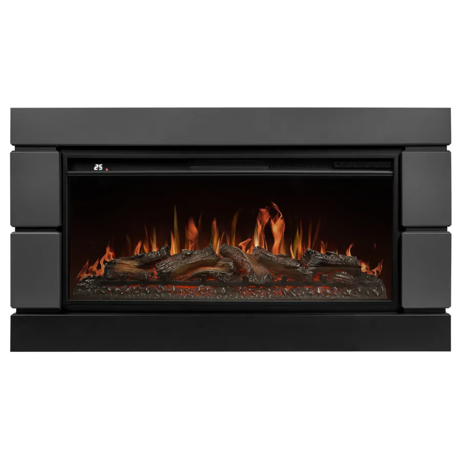 Каминокомплект: Очаг Royal Thermo Aurora RTFP/P-AR40LS, портал Moderno 42/40/36, графит