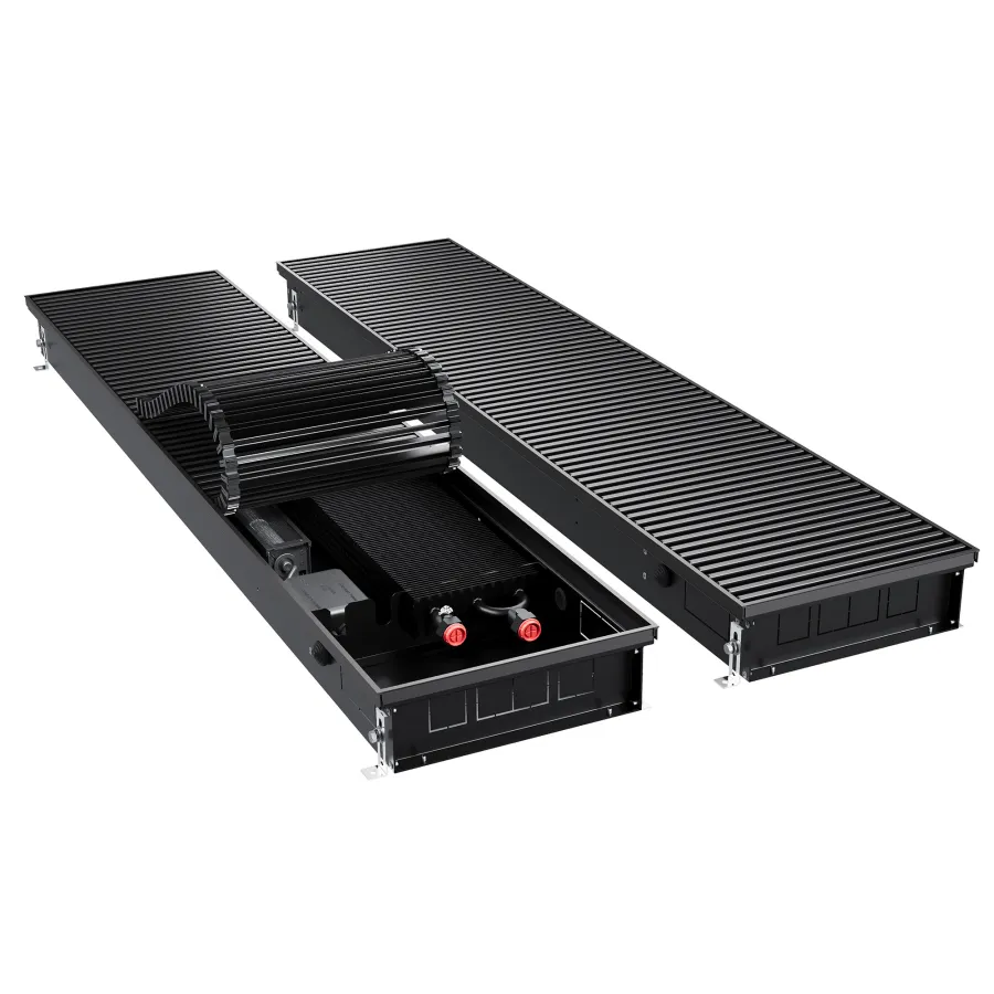 Конвектор внутрипольный Royal Thermo ATRIUM TURBO-90/300/2000-DG-U-BL