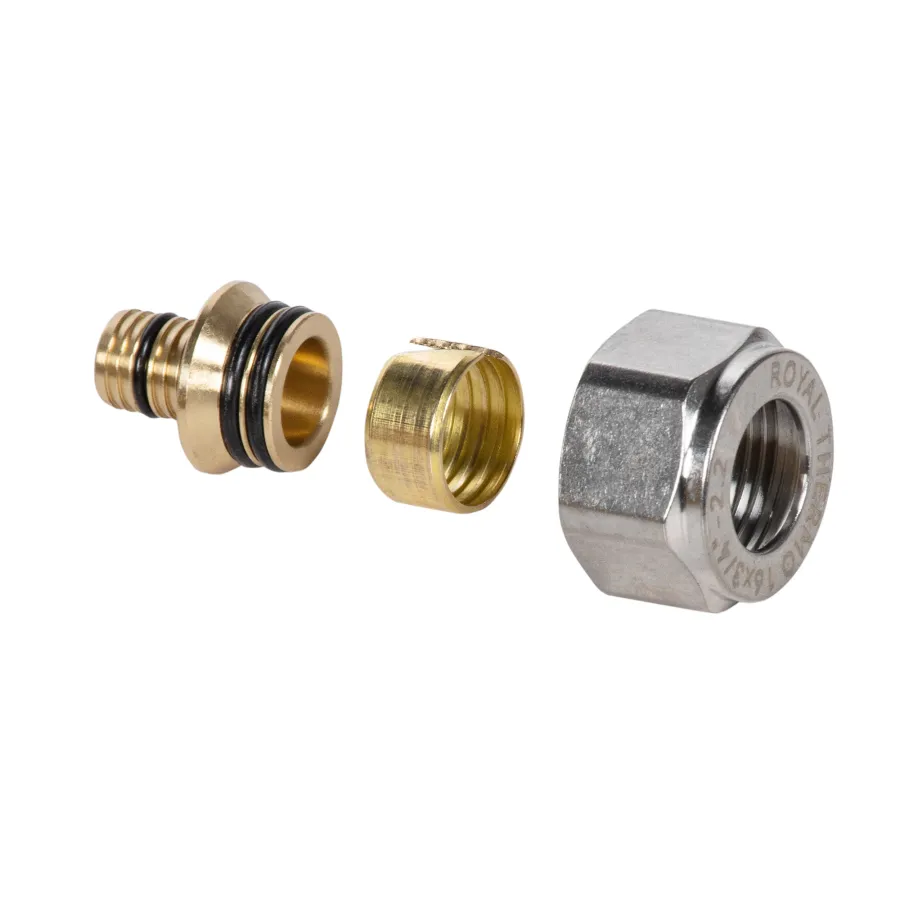 Переходник коллекторный Royal Thermo (евроконус) 16x2,2 (4)