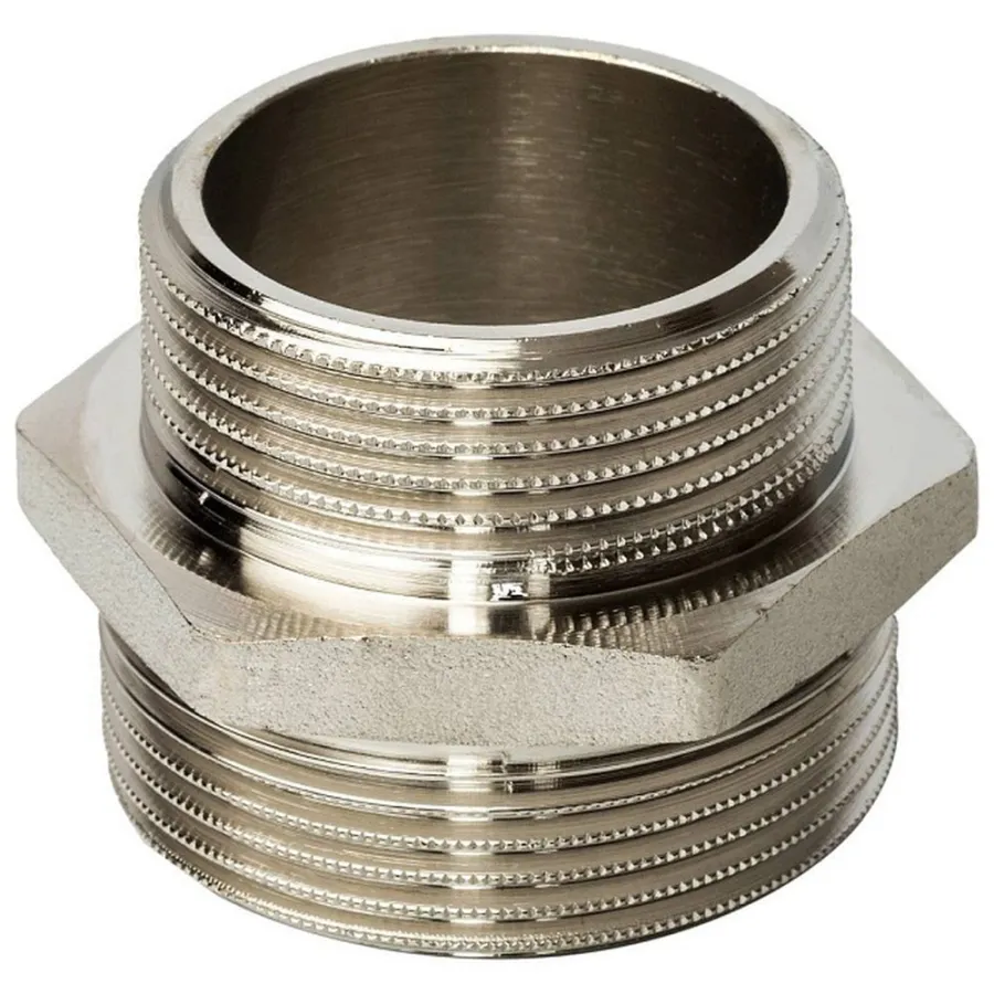 Ниппель НН переходной никелированный 1"1/2X1"1/4 SFT-0004-112114 STOUT